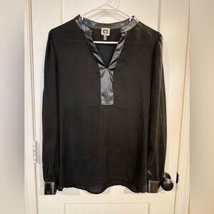 Anne Klein black work blouse